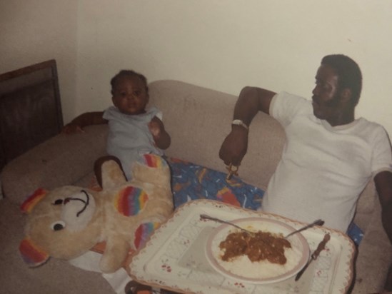 Sidney and his son Lionel in 1988