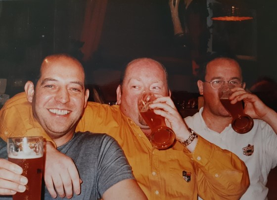 Mick at the Munich Beerfest 2001