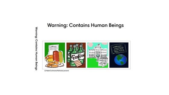 Book cover - Warning - May contain humans