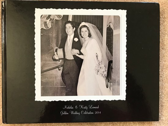 50th wedding anniversary book cover