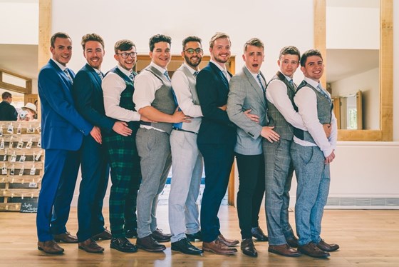The boys at Tim and Lucy's Wedding