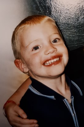 Our smiley cheeky little imp... we'll miss this grin always.  Love you Matthew xx