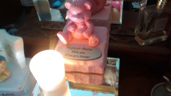 Kay-Kay's bear.. lighting a candle for you princess xxxx