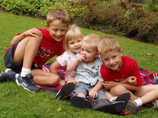 The 4 Omigos!  Feels like yesterday! Ryan, Josh, Chloe n Thomas