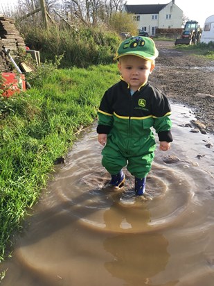 I think Katie's favourite times were with Sonny and Pete on the farm. He loved it too.