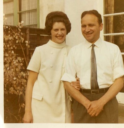 Mum and Dad in the garden