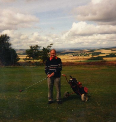 Dad golfing