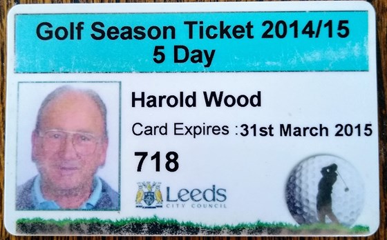 Dads Golfing ticket