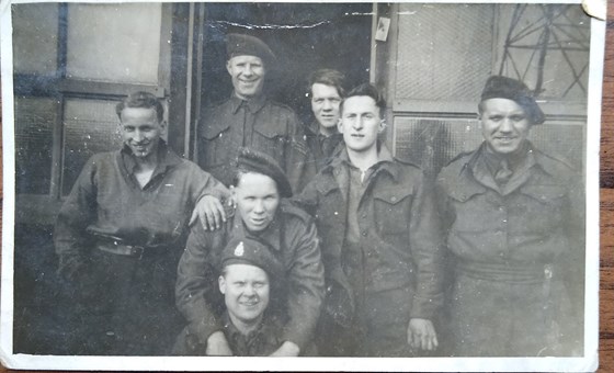 Dad with his army pals