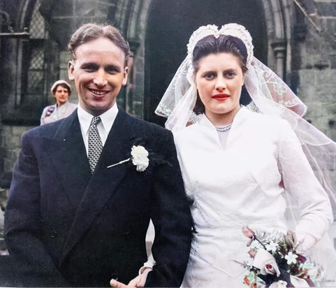 mum and dad wedding 