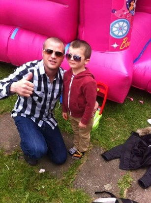 You are a mini Danny Liam, looking cool with your Dad