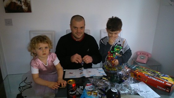 Christmas day and helping Jude build his lego