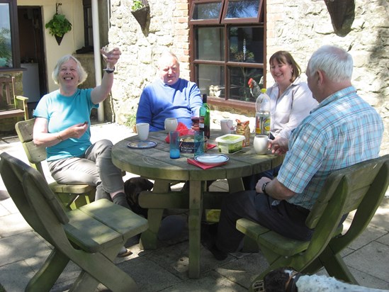 A visit from the Hales in 2010