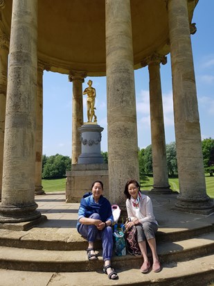 Day out with Adeline at Stowe Garden