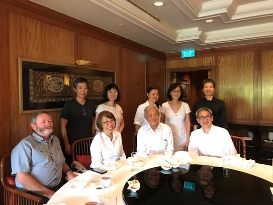 Lunch with cousins in Singapore, March 2019.