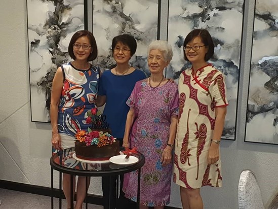 At our mum's 90th birthday in Penang, 2019.