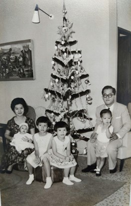 Adeline, age 4 (4th from left), Penang, Malaysia