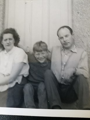 Paul with our mum and dad .1967