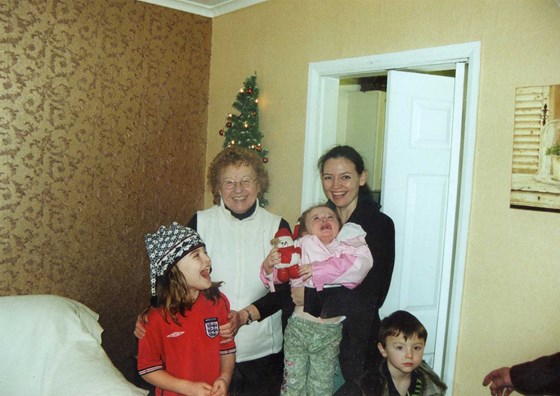 Christmas 2005 in mum and dad's flat Broadbottom 