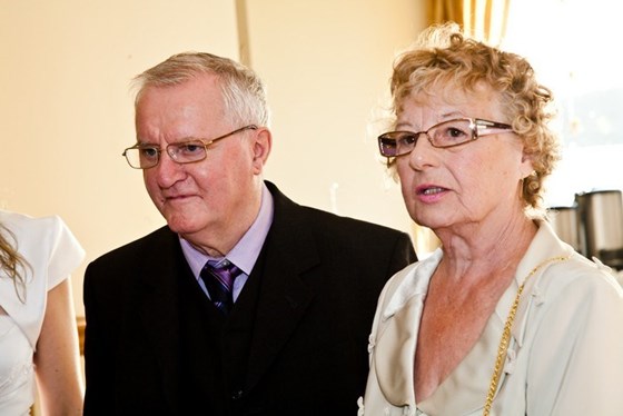 mum & dad at the reception