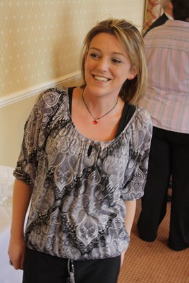 Lesley at an office event