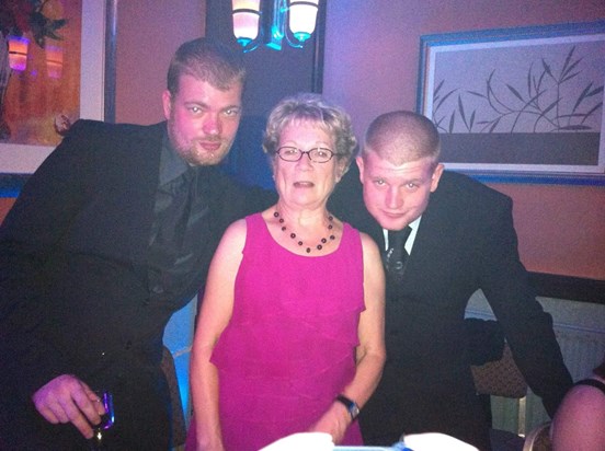 Ric, nan, and I, suited and booted.