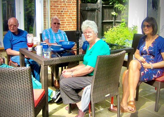 2012 Michael, Ossie, Joan & Jacqui in Twickenham