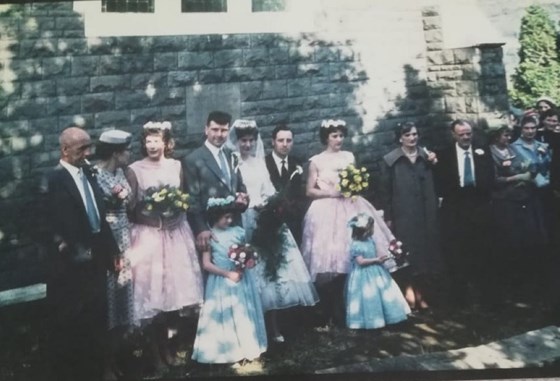 The wedding of Conrad and Shirley 1959