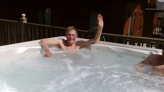 First time in a hot tub at 90!
