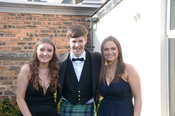 Calvin with his Bond girls, Sally and Lucy