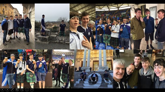 2018 Rome rugby trip... Italy 27-29 Scotland... Jack's 17th... Sharknado... Brian missing out due to hip op... Calvin's zigzagging Europe to get there and back... Doddie Gump...Andrew & Jack's flight home cancelled and resulting bonus day in Rome...
