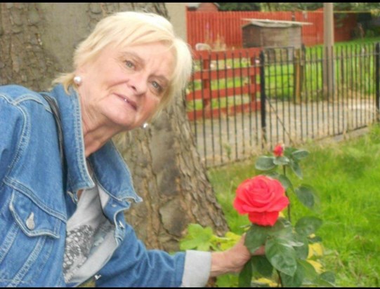 Wee Kath loved her roses!