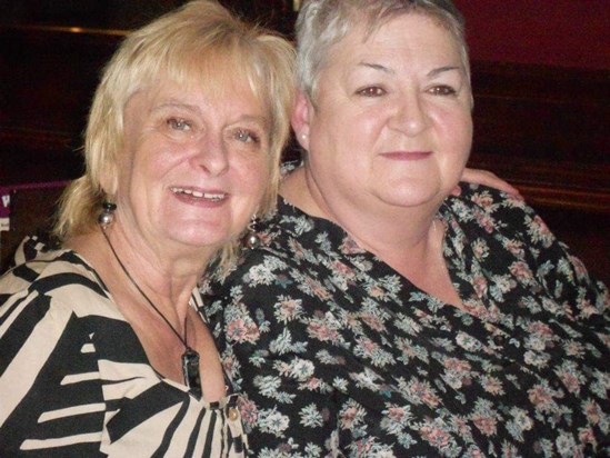 Kath and her good friend Liz who will miss her very much xx