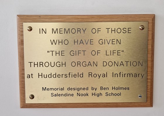 Organ / Tissue Donation - Huddersfield Royal Infirmary