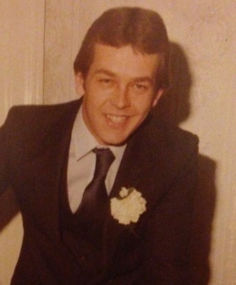 Roy on the day he married Lorraine 30th March 1981