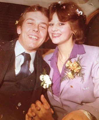 Roy & Lorraine on their Wedding Day 30th March 1981