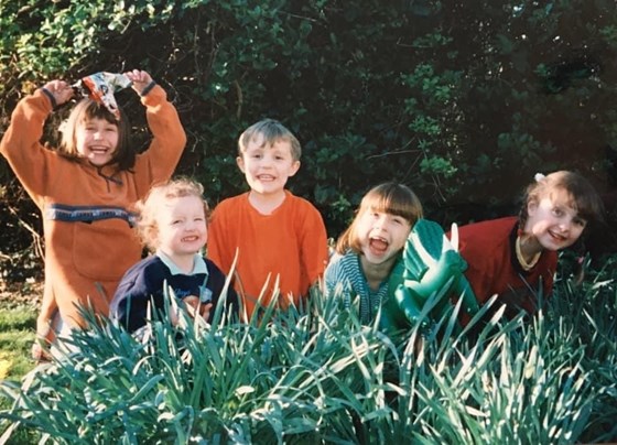 Amazing childhood memories. Playing dinosaurs in the “giant grass”