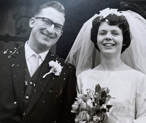 Fred and Barbara - Wedding Day 12th February 1963.