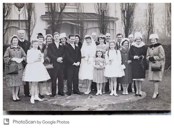 Eddie and Nora marriage 27th Dec 1961, Holy Cross Church, Belfast. Witnesses Patrick Maynes and Teresa Gillespie.