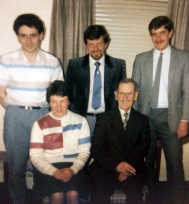 Margaret, Father & Brothers 1986