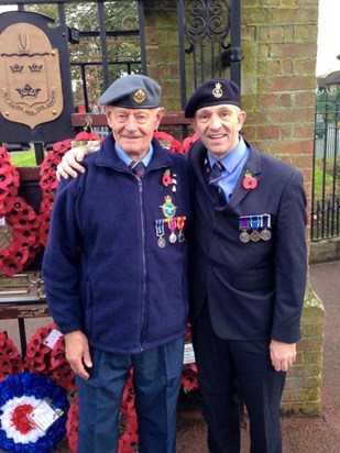 Phil and Gary, Remembrance Sunday 2014
