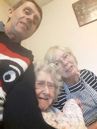 Christmas 2016   Eileen, Val and Andy
