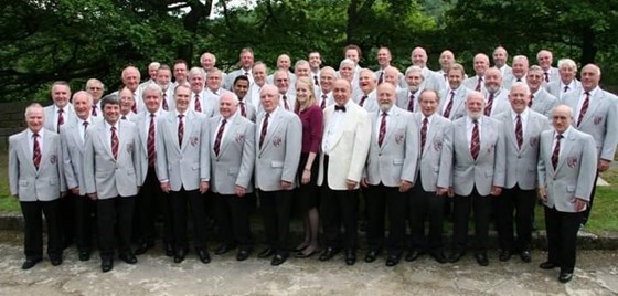 Croydon male voice choir. John Dale is on the right,  2nd one in on the back row 