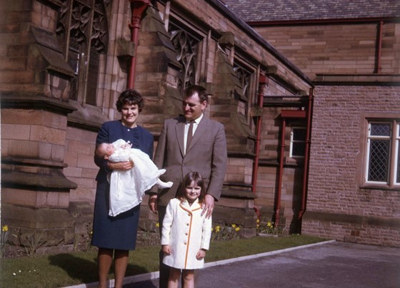 Jacqui's christening 1968