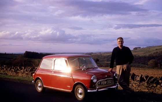 Dad with Red Mini