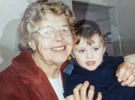 Mum with her great grandson Archie