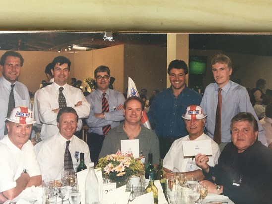 Geoff & Rover Group friends at Wembley for Euro 96 - as you can see, it wasn't all work !