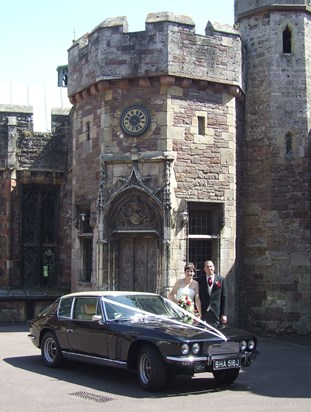 Jacky and Dans wedding with an Interceptor.