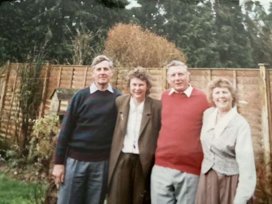 Bobs 60th birthday. Brian, Marian, Bob, Judy