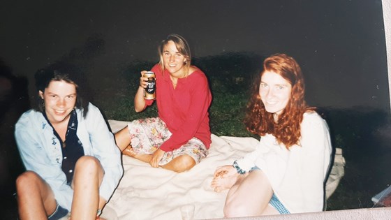 With Jo and Alison, Southampton 1993